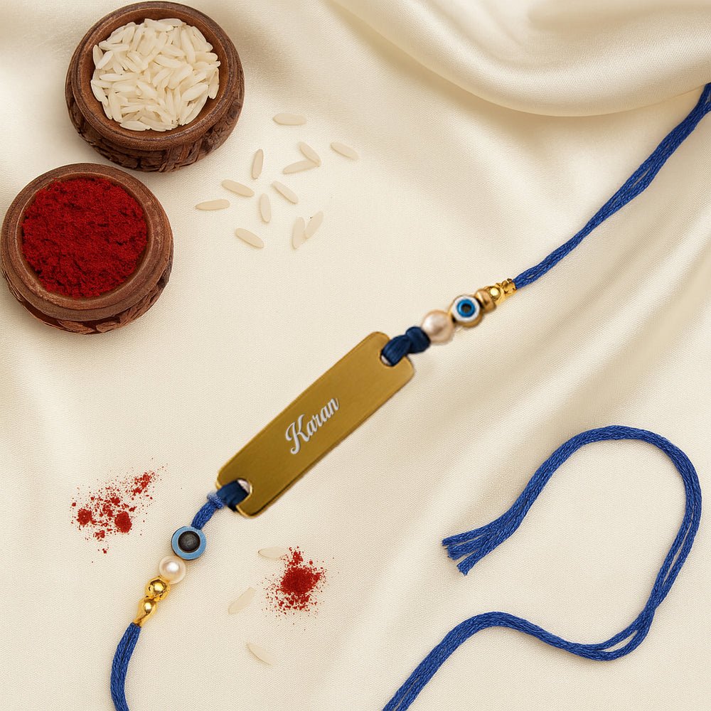 Personalised Engraved Rakhi - Evil Eye V2 - Image 2