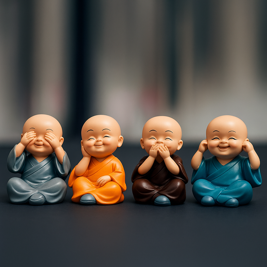 Monk Figurine Set