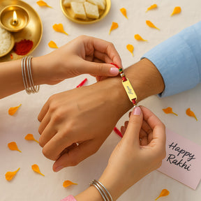 Personalised Engraved Rakhi- Red - Image 3