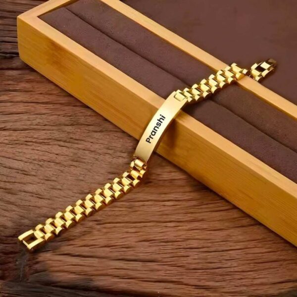 Most Luxurious Brass Rakhi with Name Customization