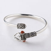 Silver Om Bracelet Rakhi